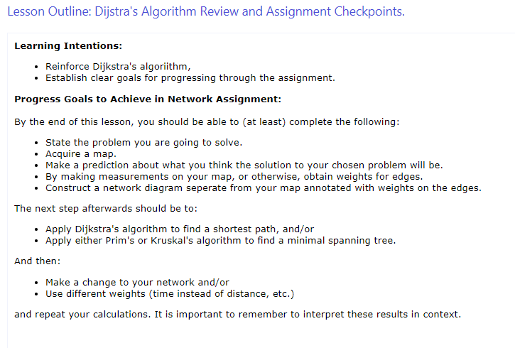 Daymap Lesson Outline